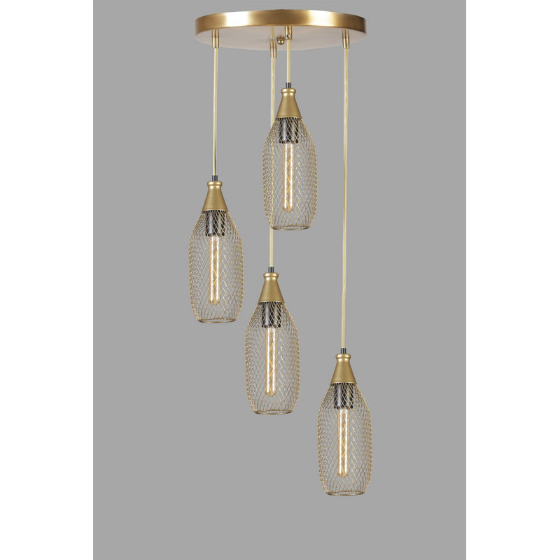 Chandle Chandelier, Gold
