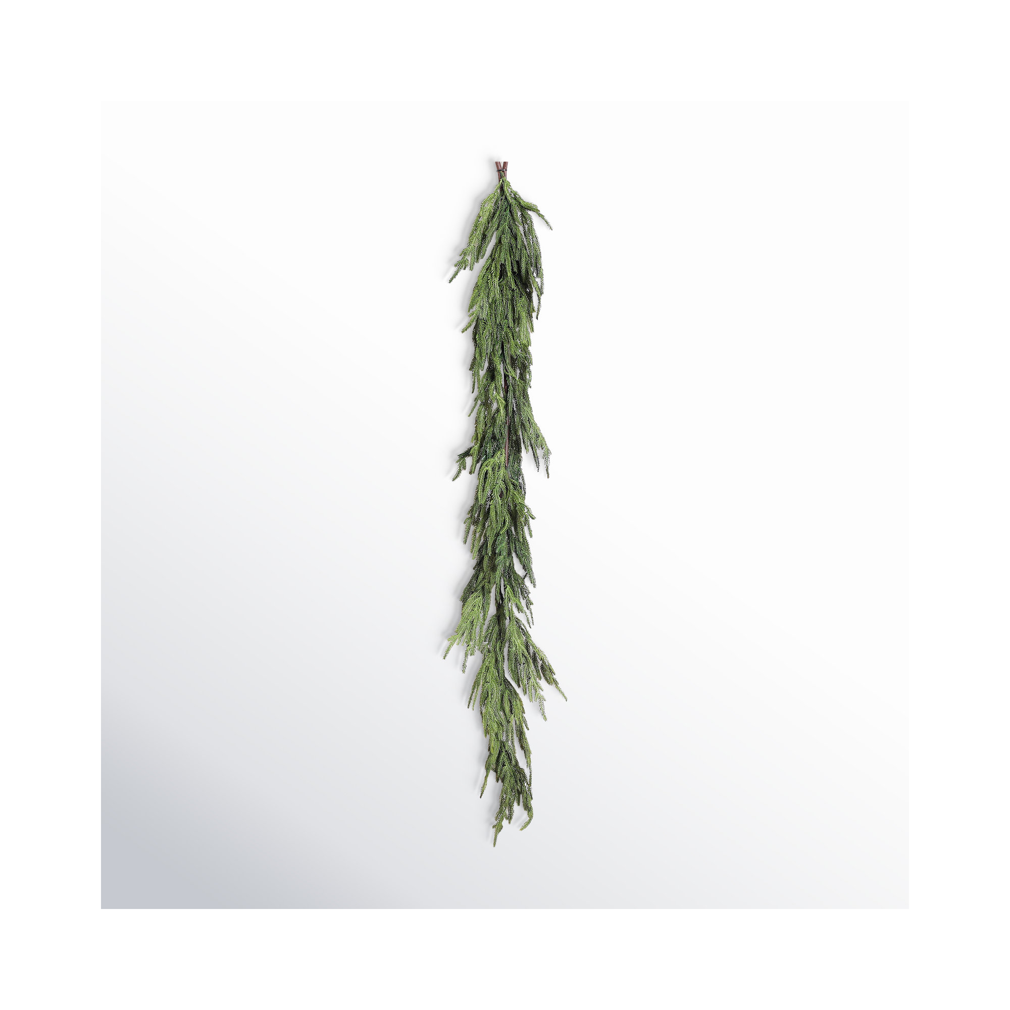 Real Touch Norfolk Pine Christmas Holiday Front Door Garland Table Runner, 20' L