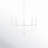 Ederra 5 - Light Steel Dimmable Chandelier