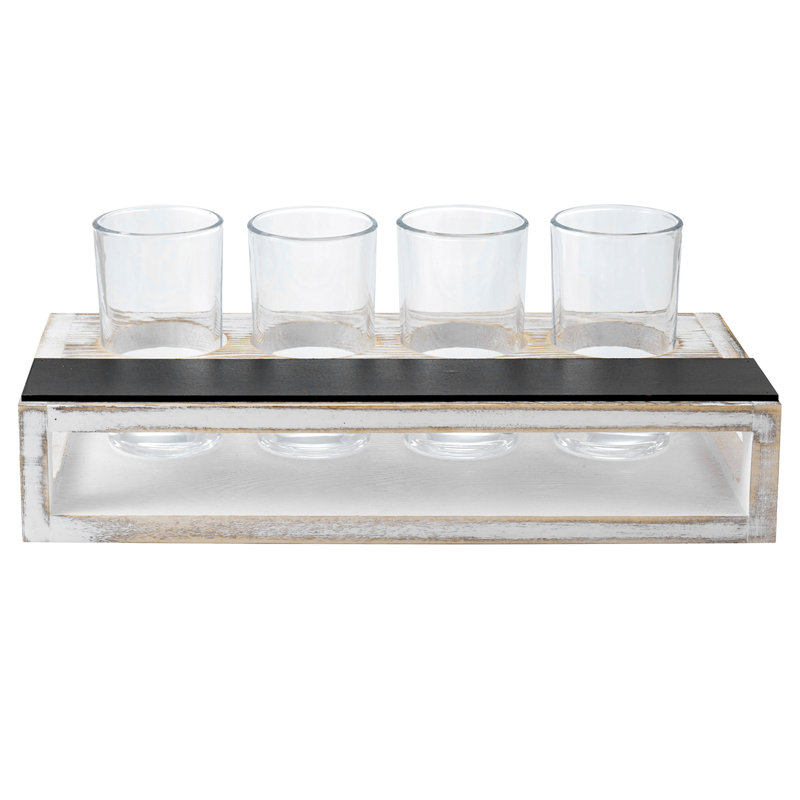 4 Piece 207ml Shot Glass Set, White