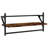 vidaXL Wall Shelf Set with Bars Storage Display Shelf Engineered Wood