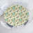 East Urban Home Abstract Fitted Round TableclTeal Green Brown 78469-1987412332