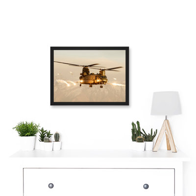 Goddard Military UK RAF Chinook Helicopter 1 Piece Single Picture Frame Wall Art