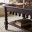 Table basse en bois massif au design rétro-123430267