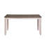 Table rectangulaire en bois gris et brun 7 pièces, chaises en bois pour table 6 pièces, brun, avec chaises d'appoint, sièges rembourrés en tissu