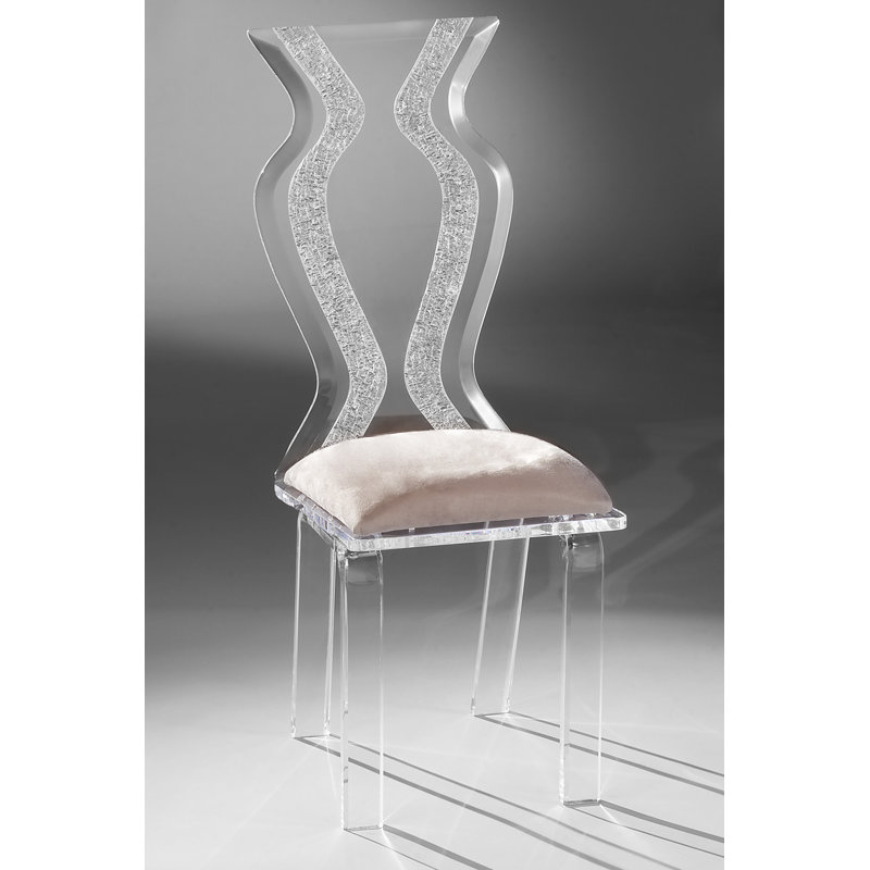Jaiven 19'' H Upholstered Side Chair, Creme Microfibre