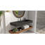 Lavabo de salle de bain mural en résine noir mat 47,2 po x 18,8 po Badeloft WT-06-XXL-MBLK-138403273