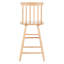 Tabouret de comptoir Pratt avec structure en bois massif-784547925