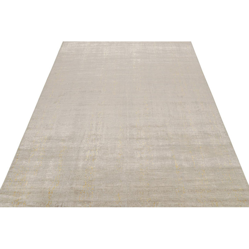 Abstract Area Rug in Gray