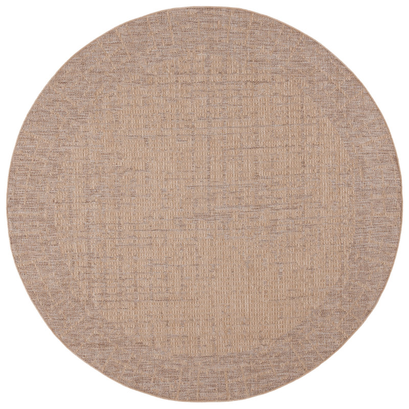 Deelynn Performance Performance Abstract Rug, Round 6'7"