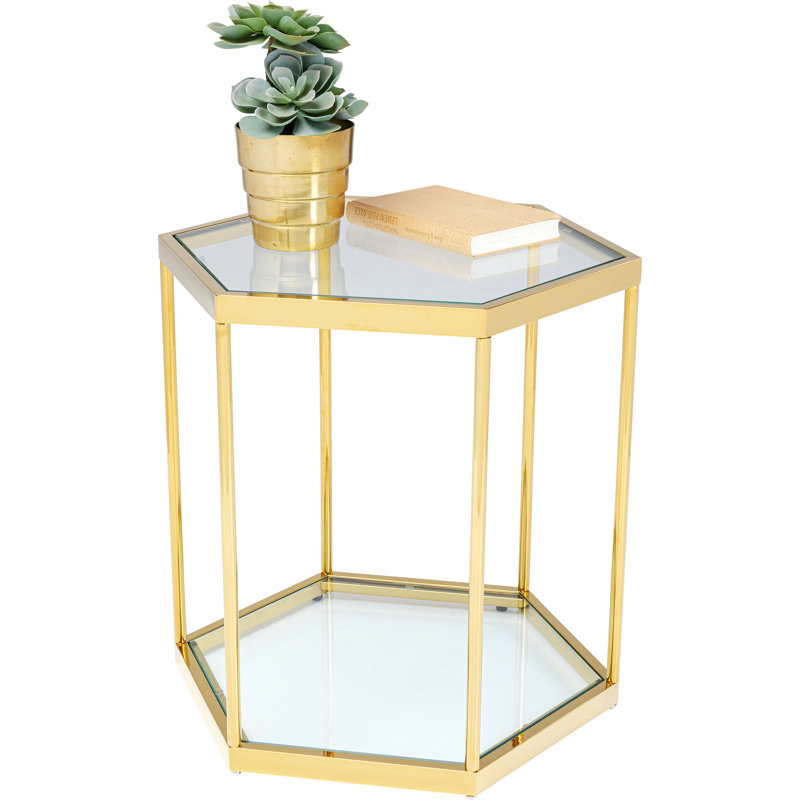 Side Table Comb Silver 55, Gold