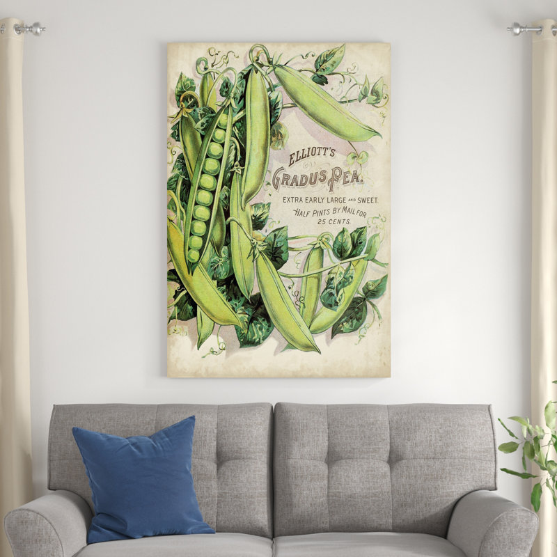 Panneaux de graines antiques V - Publicité sur toile tendue, H 48 po x l 32 po