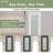 32“x80"Interior 1-Lite Clear Glass Primed Slab Door Prefinished Solid Core Wood Standard Door by Ark Design -111605682