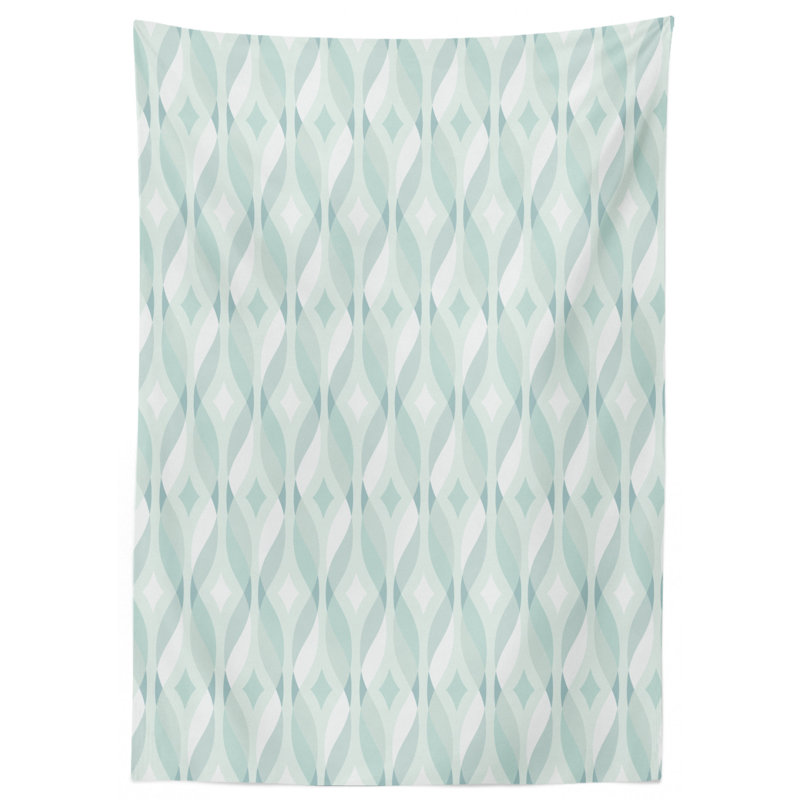 Seafoam Dining Room Kitchen Tablecloth, 84" L x 60" W