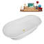 Baignoire autoportante 67 "avec drain 67" Streamline-101310202