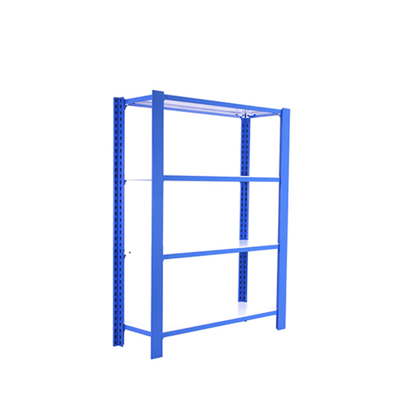 90cm W Steel Shelving Unit, Blue/White, 150cm H x 90cm W x 40cm D