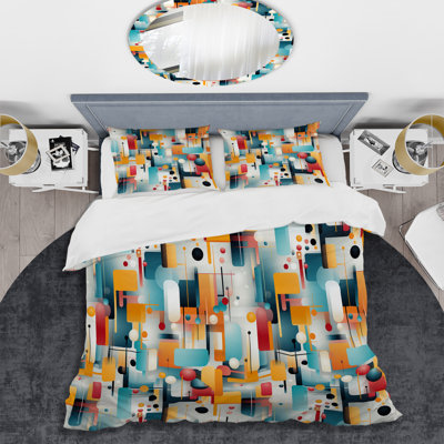 Ensemble de housse de couette Urban Geometric Ii I