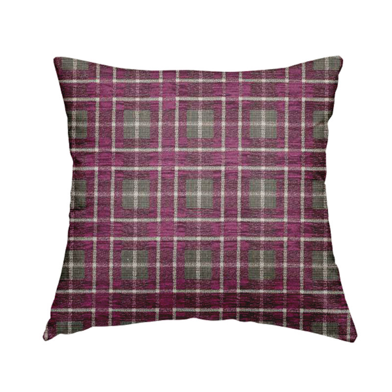 Thiessen Plaid Square Cushion, 43cm H x 43cm W x 5cm D