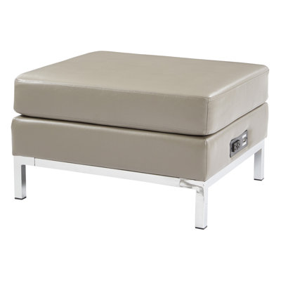 Olen Faux Leather Ottoman