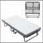 Lit pliable avec matelas, portable et peu encombrant, idéal pour les invités et les petits espaces