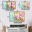 Ensemble de salon Gaskin - Orchid Wall Art-108309348-108309350