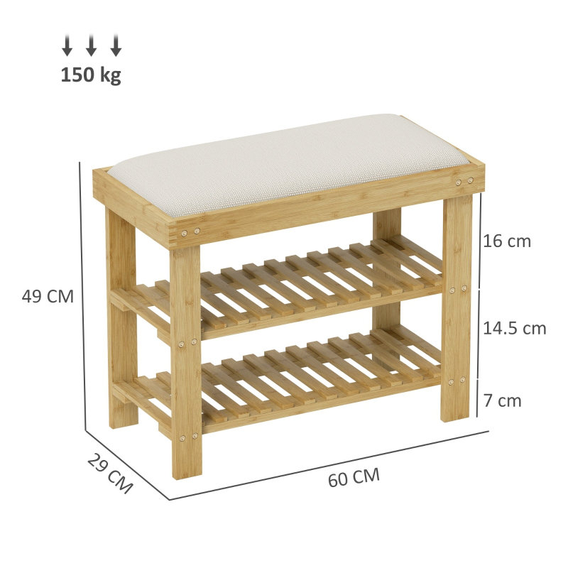 Bamboo Storage Bench