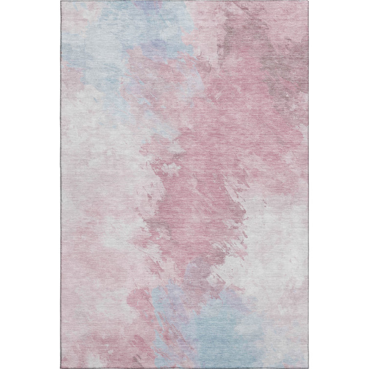 Premium Machine Washable Slesnick AMF1675 Abstract Rug