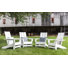 Chaise Adirondack en PEHD toutes saisons Ratcliff
