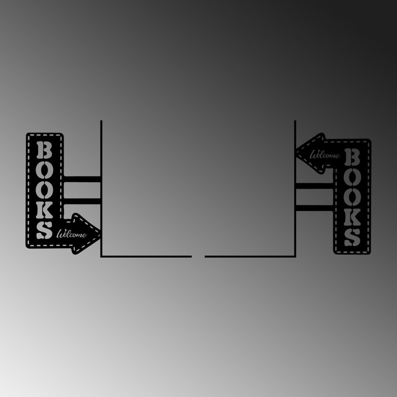 Serre-livres en métal
