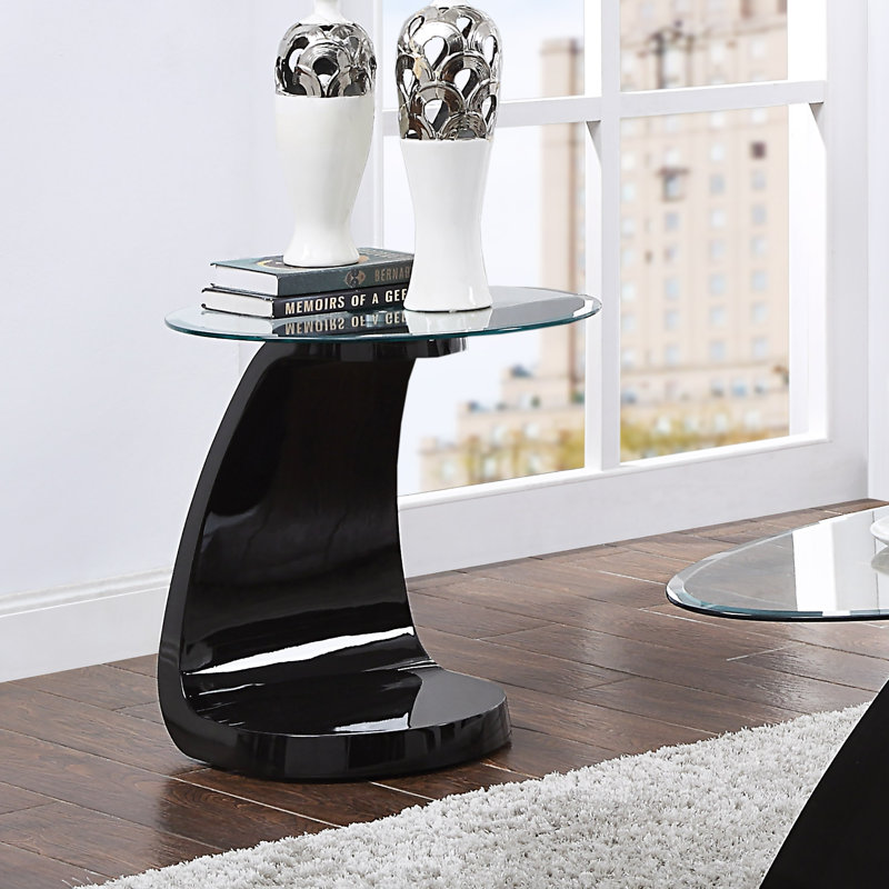 Table de bout Hilry, Noir