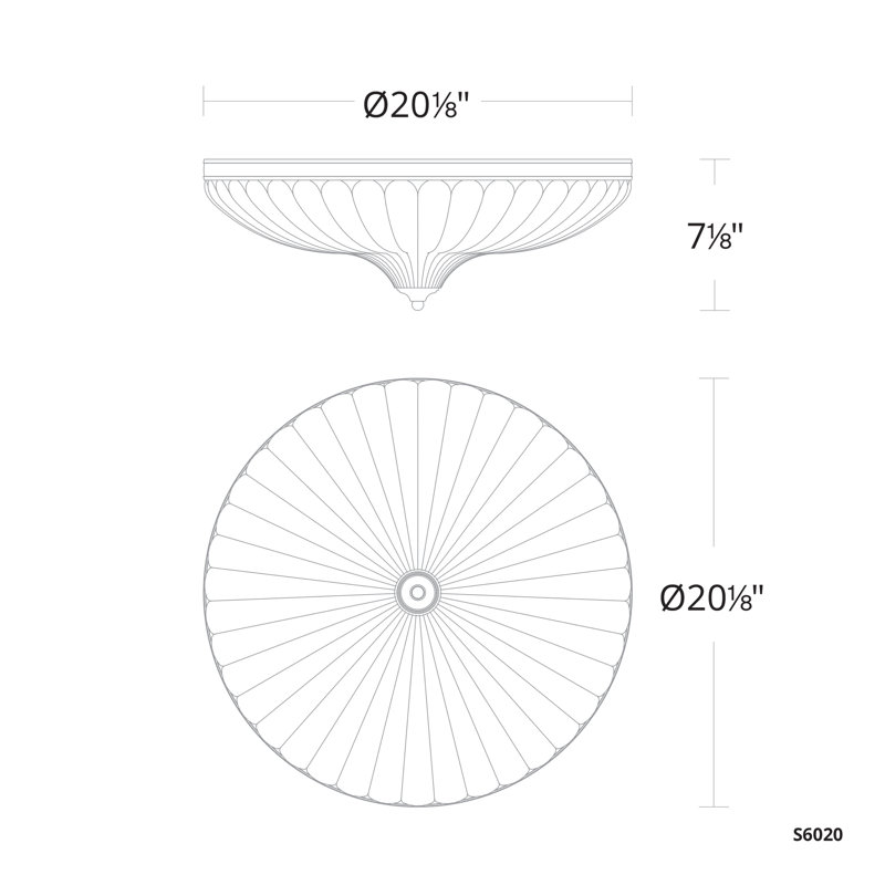 Roma 1 Light Flush Mount, 7.1" H x 20.1" W x 20.1" D, Aged Brass