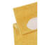 Hand Knotted Cotton Abstract Area Rug in Yellow/White