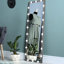 Miroir de chambre design avec éclairage intégré : 3 modes de couleur, 63 x 24 pouces, noir, fixation murale, commande tactile, boîtier en aluminium. Couleurs offertes : pour garde-robe, montage mural, commande tactile.