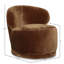 Fauteuil club rembourré Pero, bronze vieilli