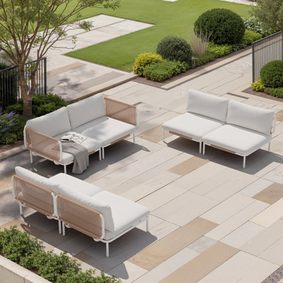 100.4'' Metal Outdoor Patio Sectional