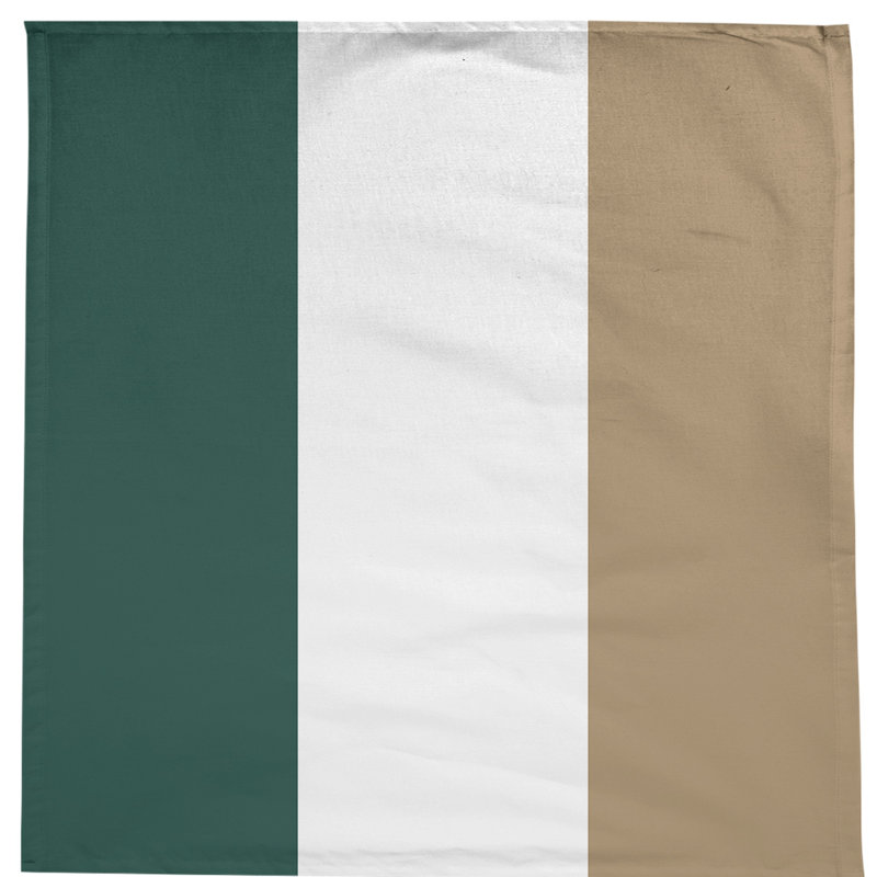 Nappe mélange de coton à rayures Mississippi Rebellion, Michigan Warrior Green/White/Gold