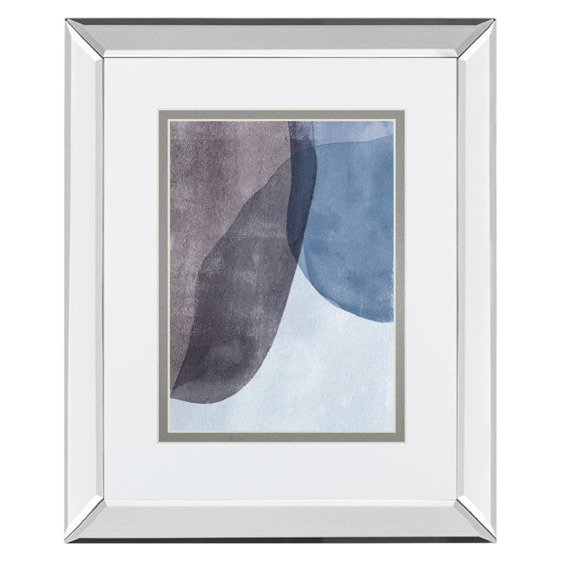 Serene Layers Wall Art - 34" x 40" - Mirrored Frame