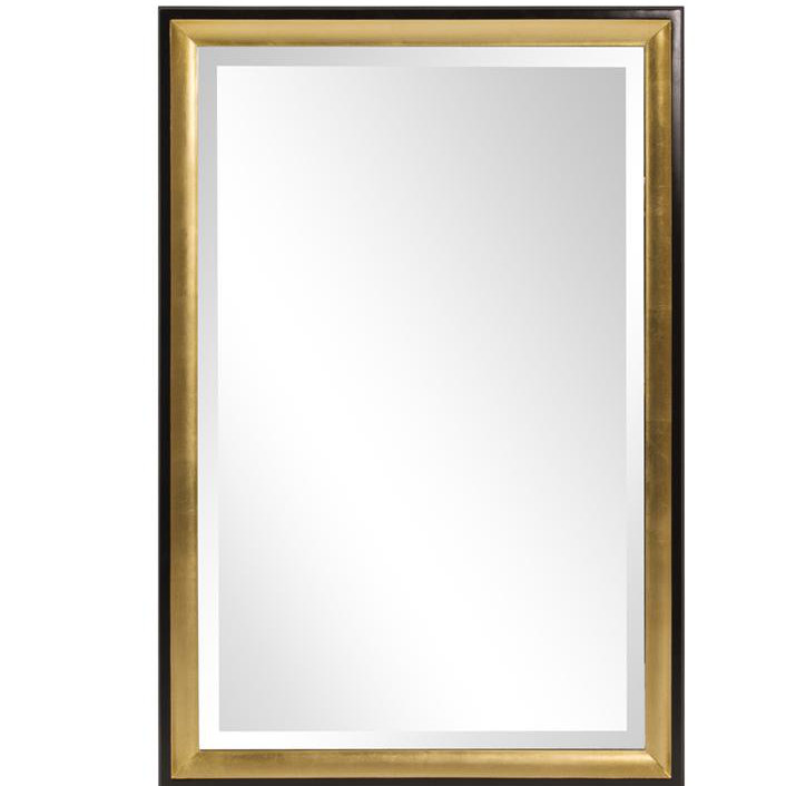 Calek Solid Wood Rectangle Mirror, 36" H x 24" W