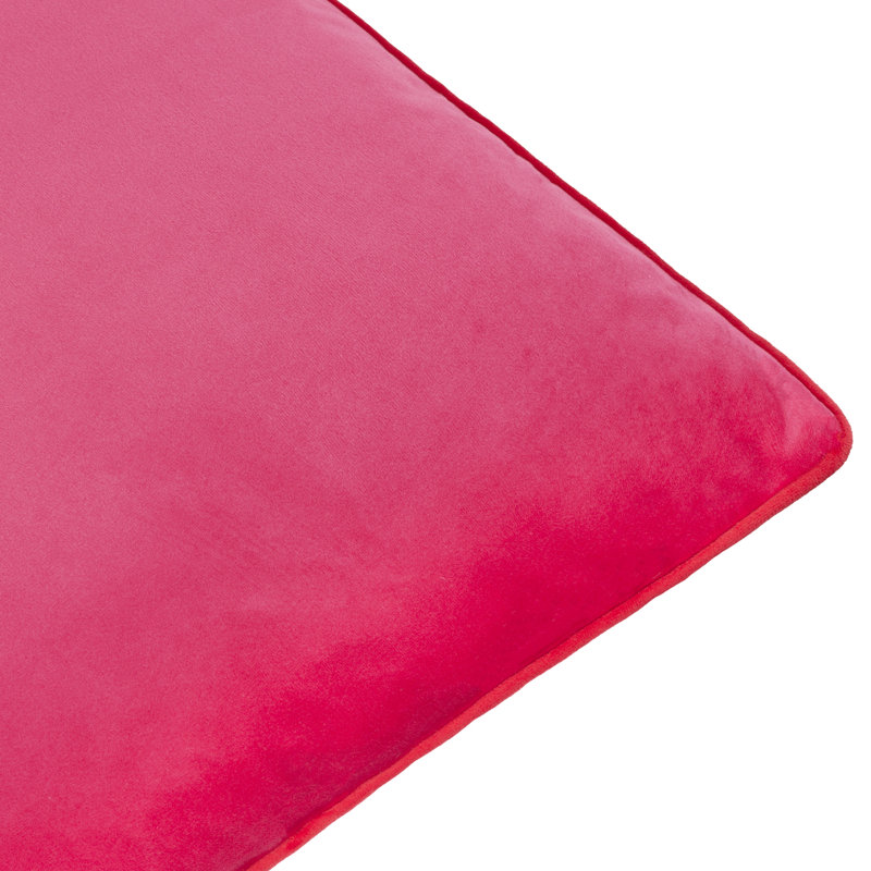 Meridian Pink Square Throw Cushion, Feather
