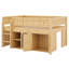 Lit mezzanine avec armoire de rangement et tableau noir-1457341841