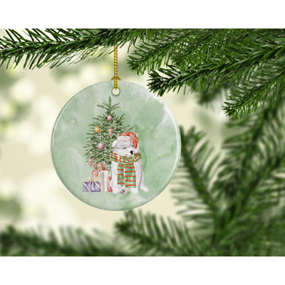 2.8'' Ceramic Hanging Figurine Ornament