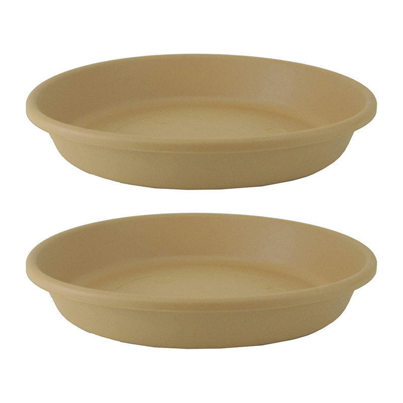 Stone Saucer Plant Stand, 4" H x 25" W x 26" D, 2