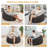  45" U-Shaped Pillow Bean Bag Chair For Adults And Kids Beanbag Chair With Washable Cover Gray-1256839963