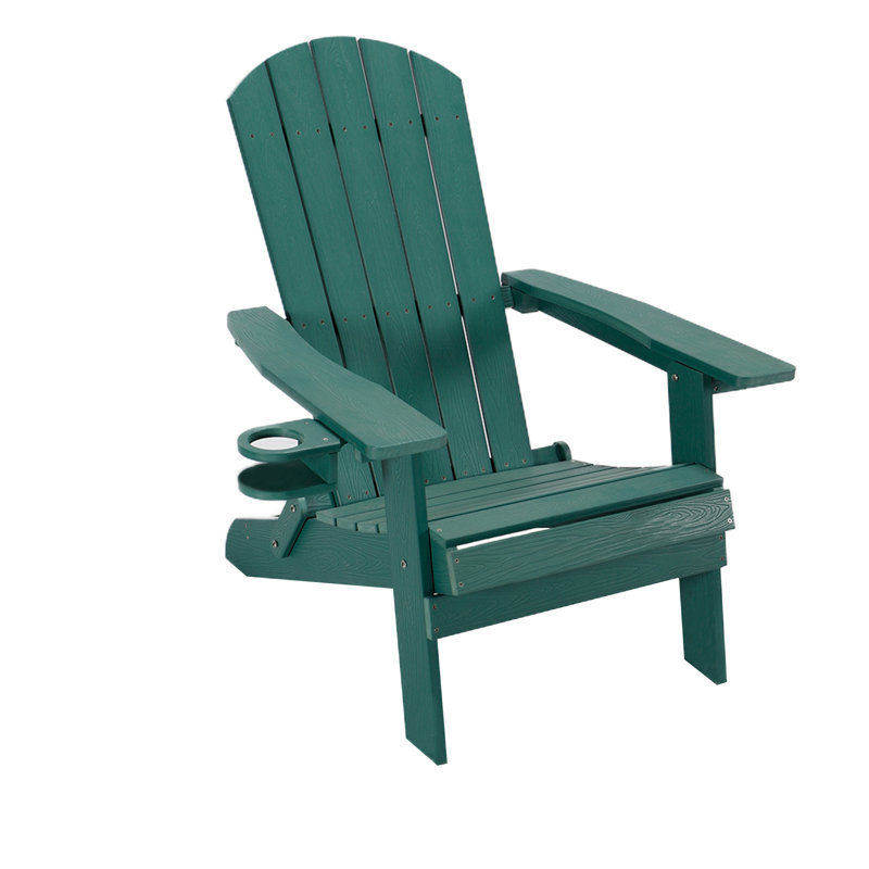 Chaise Adirondack pliante en plastique Tranquilo Depot, Vert