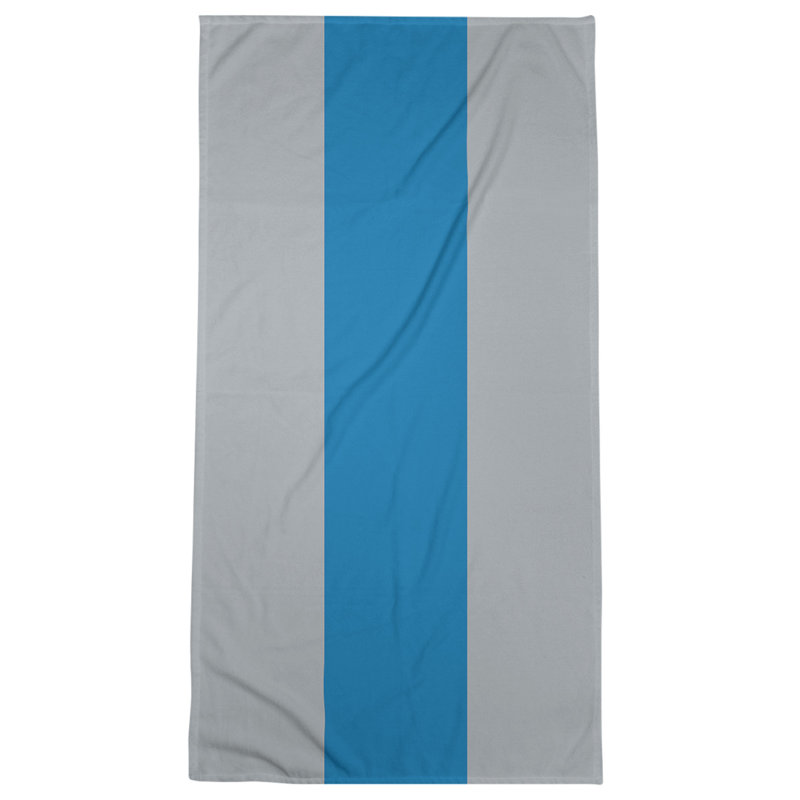 Beach Towel, Light Gray/Blue