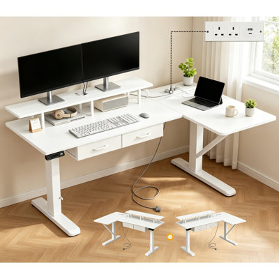 L-Shaped Standing Desk