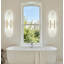 Ensemble de 2 appliques murales en marbre naturel doré 19,7 po, style nordique