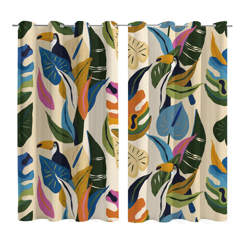 Ensemble de rideaux 100% occultant Jungle