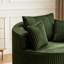 Fauteuil pivotant moderne, fauteuil lounge surdimensionné en velours côtelé de forme cylindrique pour salon, chambre et petits espaces-440400252