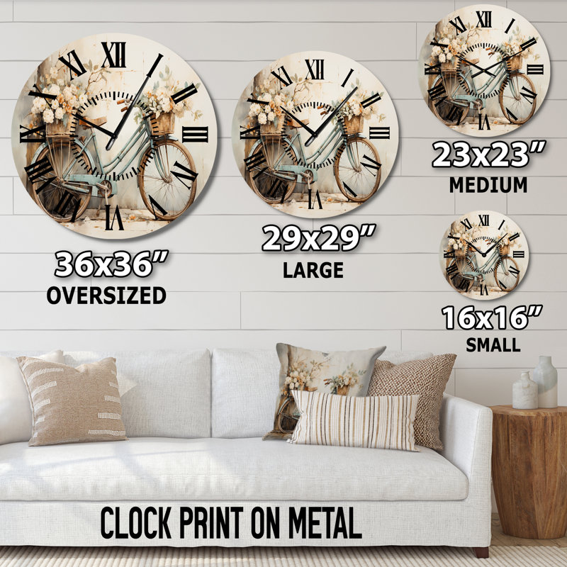 Horloge murale vélo, Médium